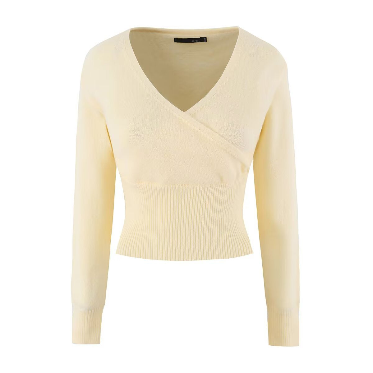 Waist wrap style base long sleeved sweater women's clothing