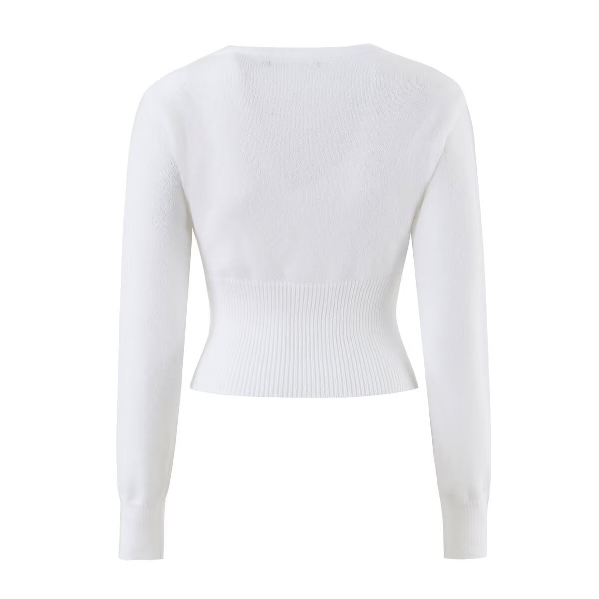 Waist wrap style base long sleeved sweater women's clothing