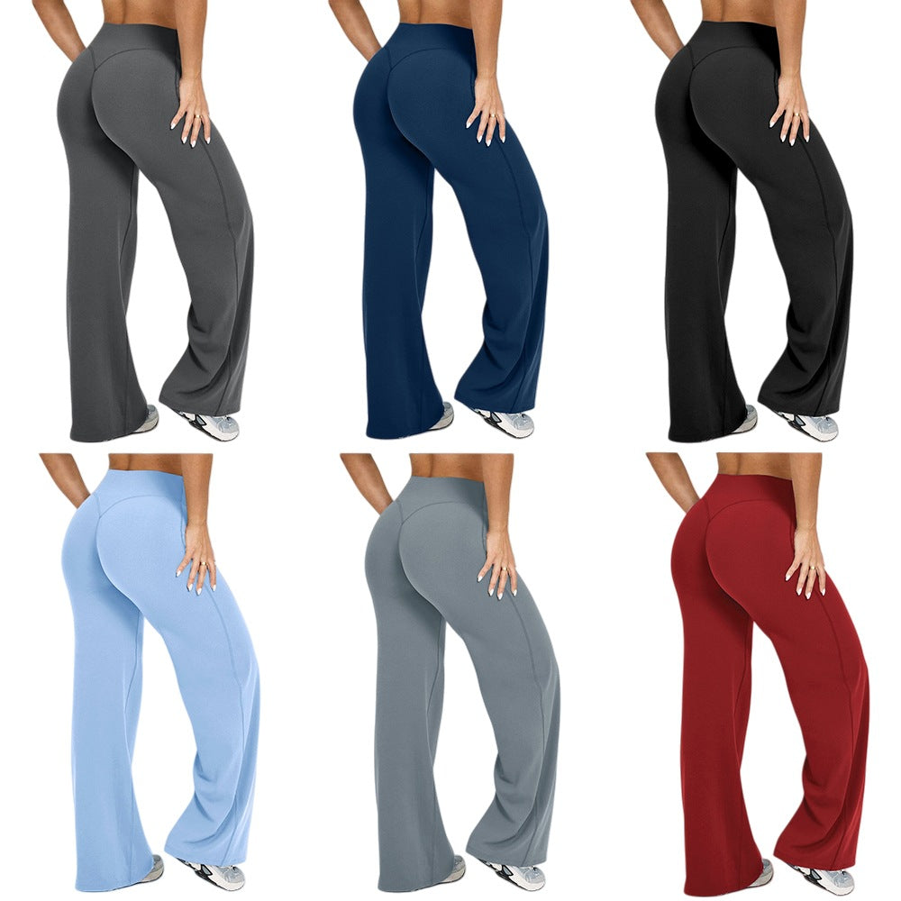 Straight yoga pants for women