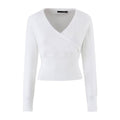 Waist wrap style base long sleeved sweater women's clothing