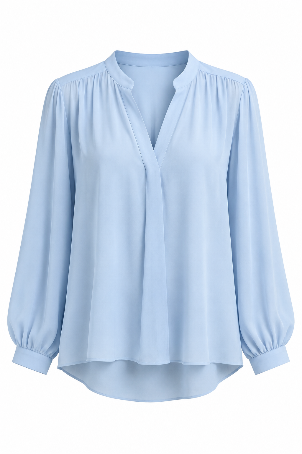 Blusa Fluida Azul Claro