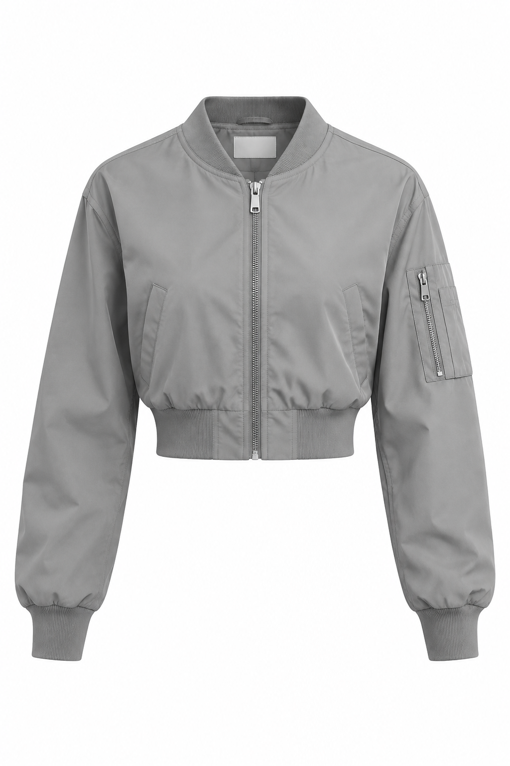 Bomber Cropped Cinza