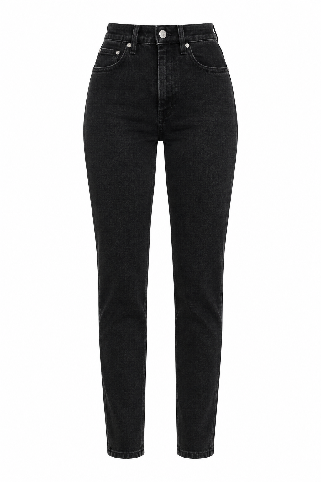 Calça de Ganga Feminina Retro Preta