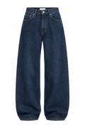 Calças Baggy Azul Escuro
